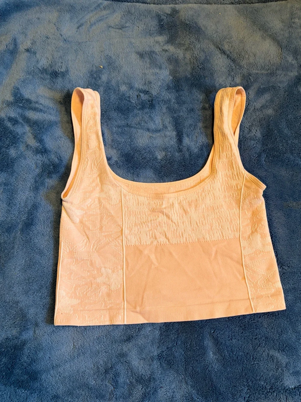 Free People Peach Scoop Neck Tank Top